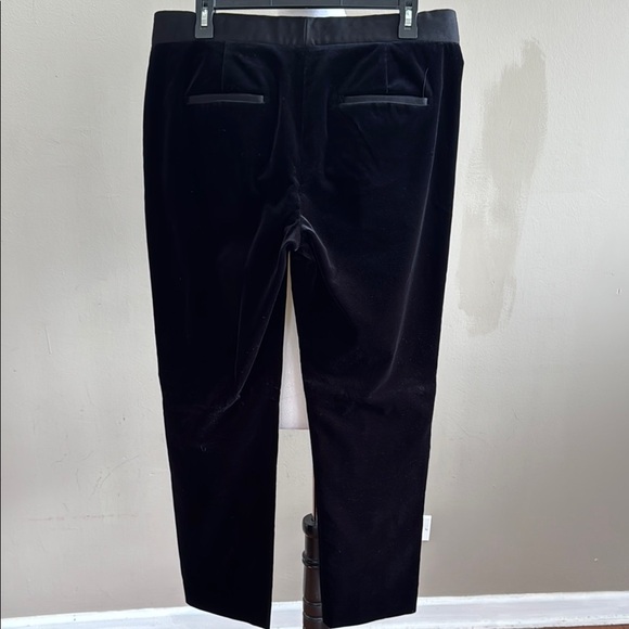 Theory The Power Velvet 3 Black Straight Leg Strech Trousers Size 10 - - Picture 10 of 13